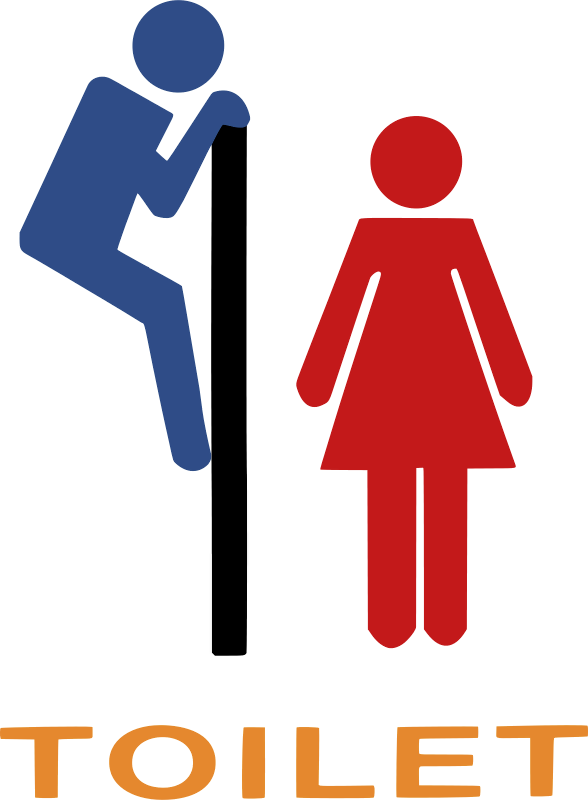 Toilet Sign Clipart (588x800), Png Download