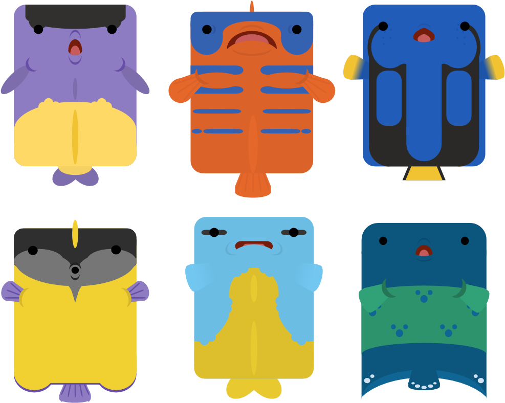 I Reef Fishes Clipart (1012x835), Png Download