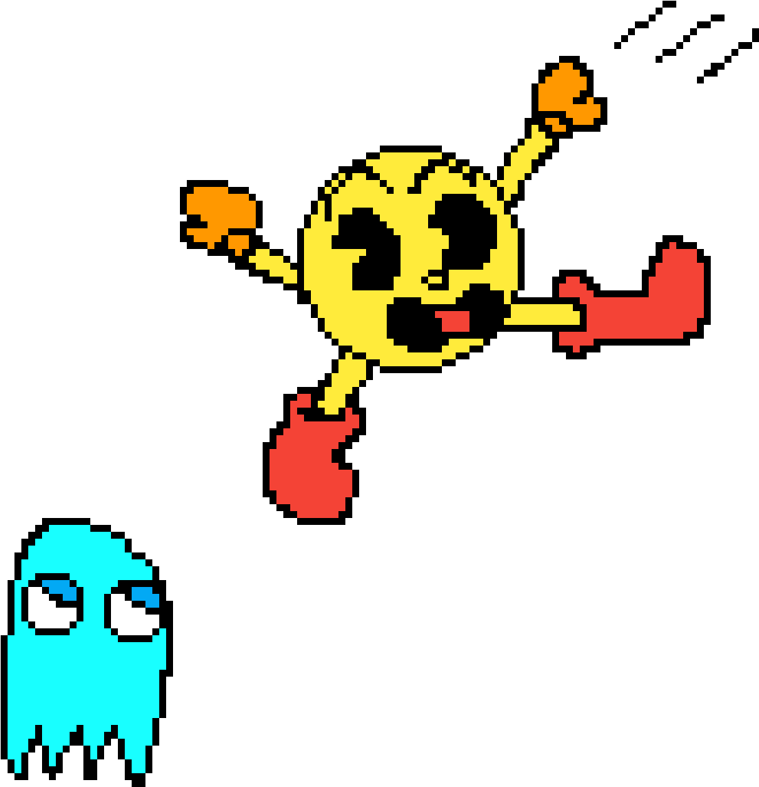 Pac Man Sketch Clipart (1200x1200), Png Download