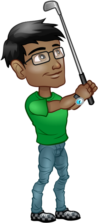 Male-golf Swing Clipart (930x1034), Png Download