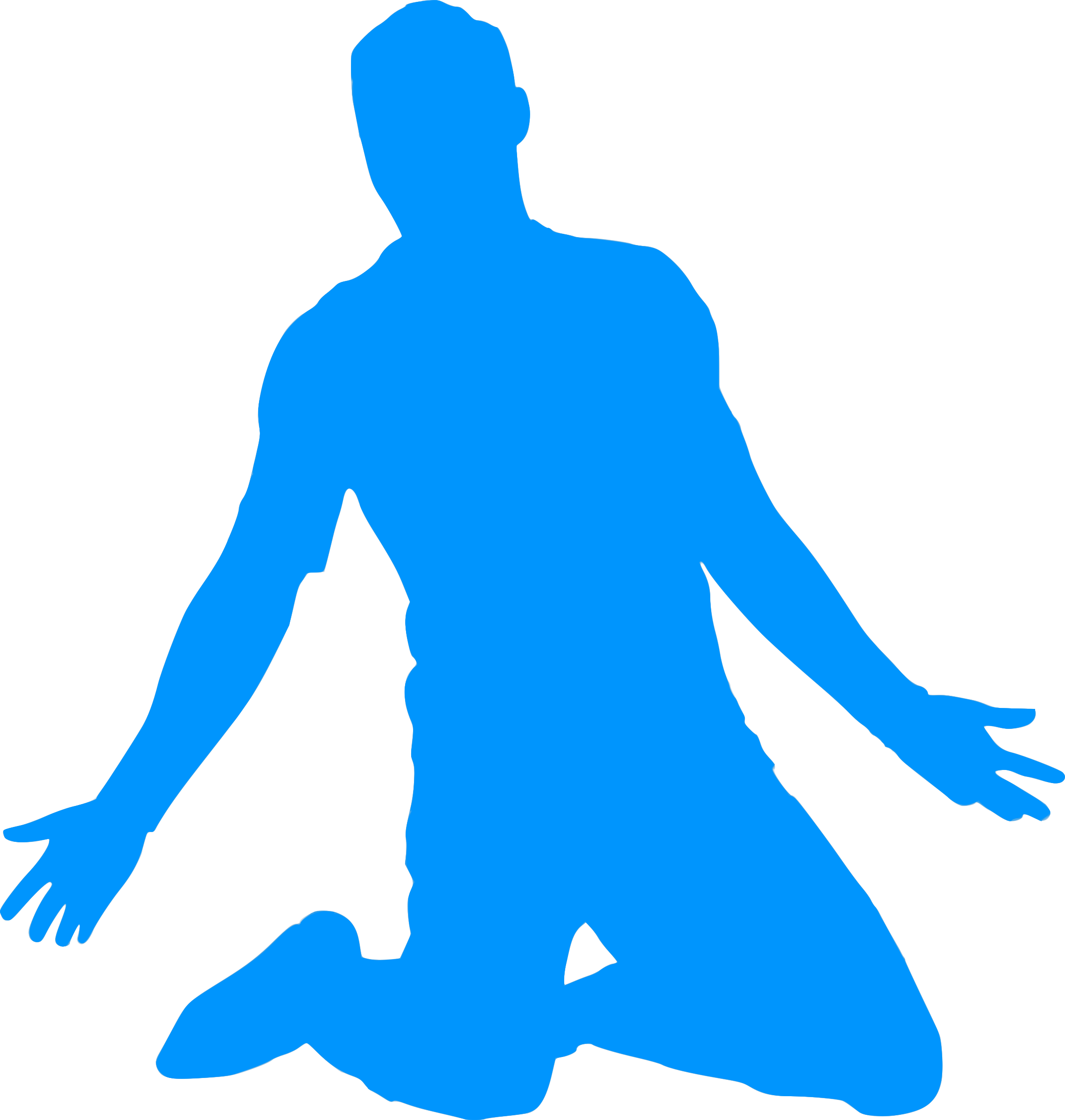 Silhouette Football 37 Clipart (2282x2400), Png Download