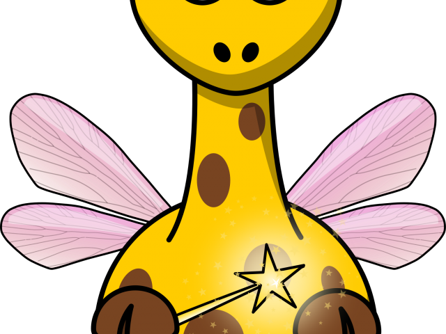 Swimming Clipart Giraffe - Png Download (640x480), Png Download