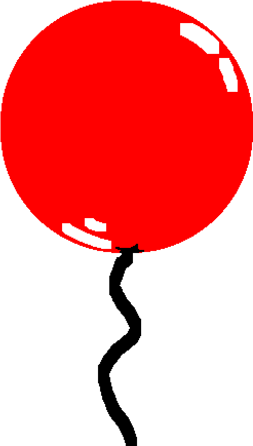 Red Balloon - Clipart (1000x1000), Png Download