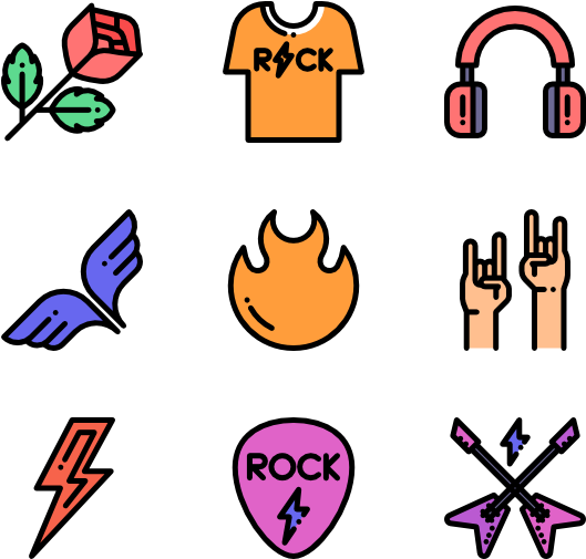 Rock & Roll Clipart (600x564), Png Download