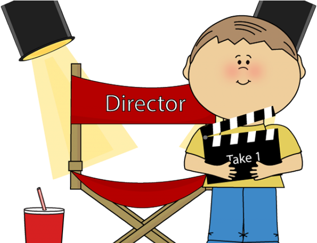 Clapperboard Clipart Movie Themed - Dibujos Oficios Del Cine - Png Download (640x480), Png Download