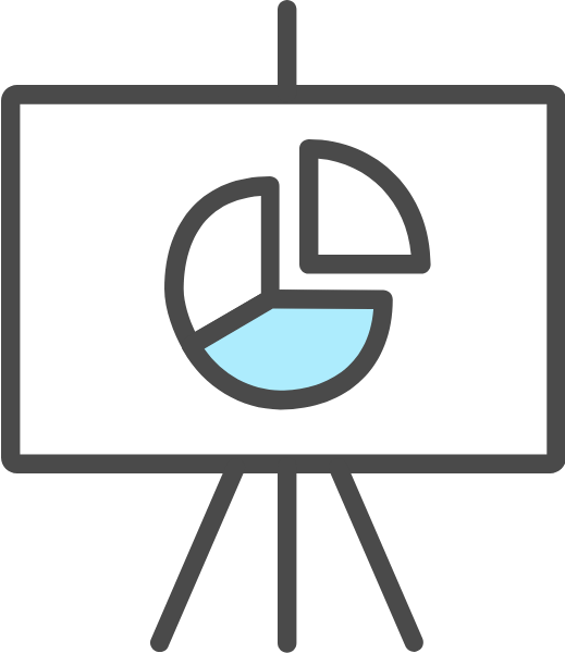 Free Online Tv Set - Market Share Icon Clipart (519x600), Png Download