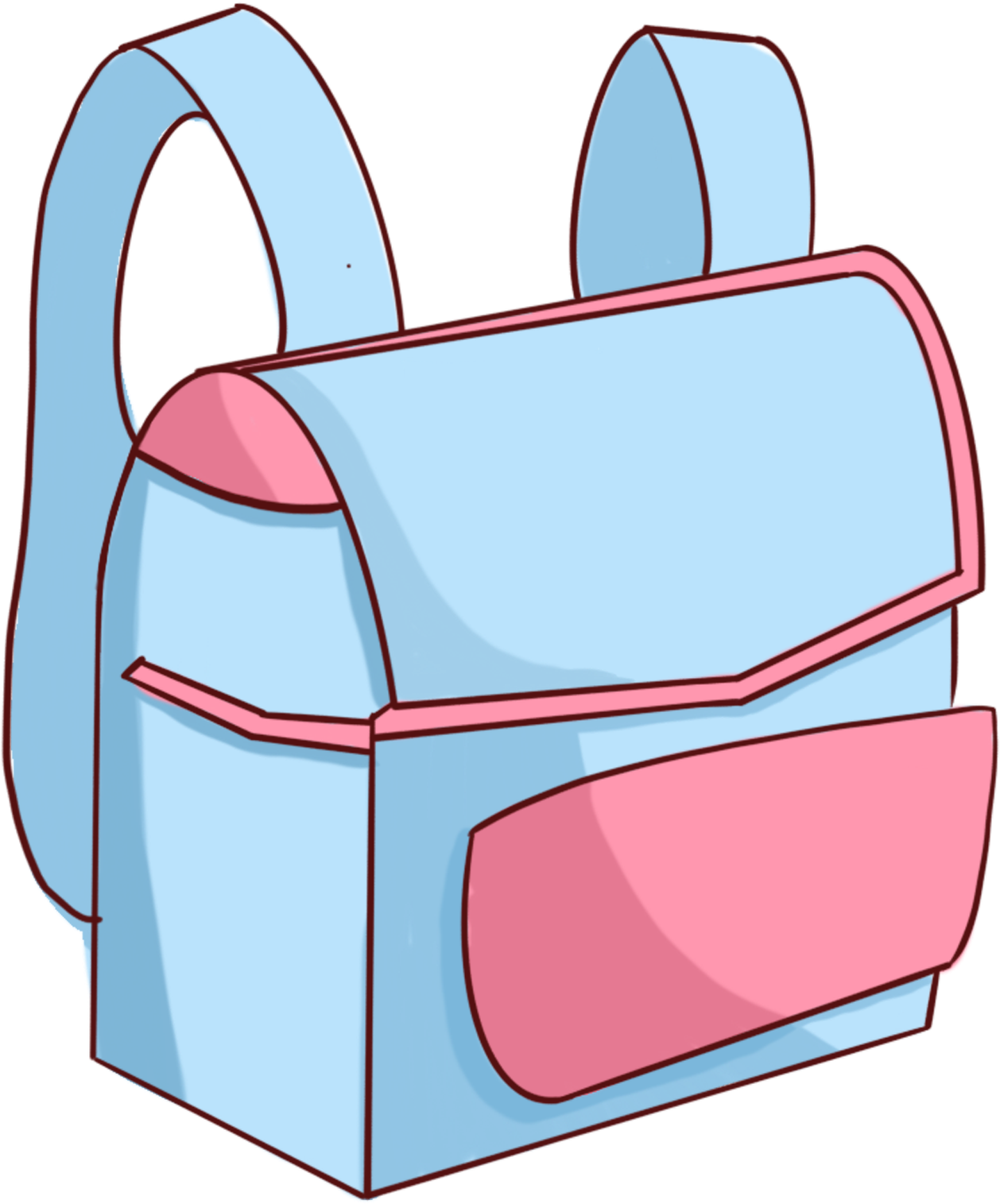 Hand Painted Cartoon Daily Necessities Bags Png And Clipart (2000x2000), Png Download