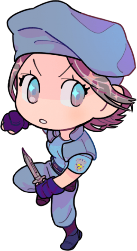 Free Png Download Jill Valentine Fanart Chibi Png Images - Cartoon Clipart (480x879), Png Download