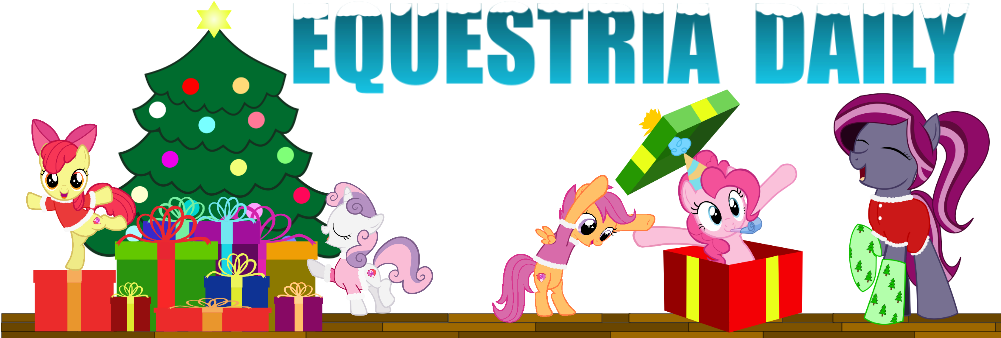 Equestria Daily December Banner Event By Denragon Cartoon
