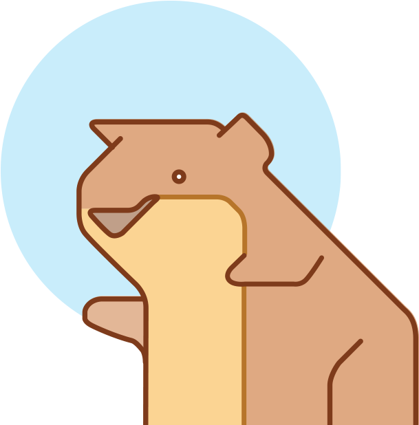 Groundhog Clipart Underground Animal - Cartoon - Png Download (1600x700), Png Download