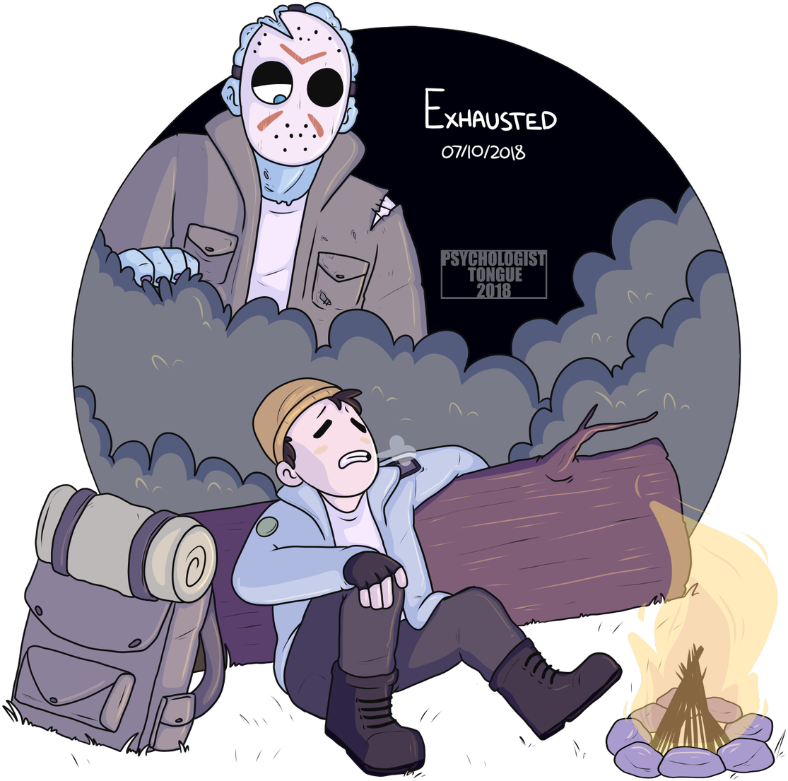 #inktober Day - Cartoon Clipart (1200x1200), Png Download