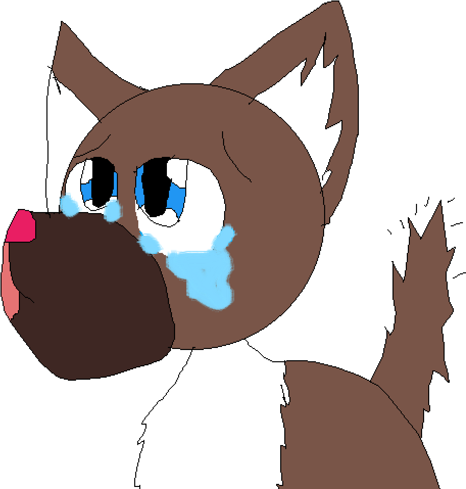 Sad Dog - Cartoon Clipart (1000x998), Png Download