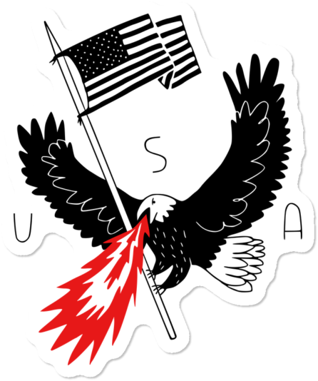 Retro Ramen $3 - Eagle Clipart (650x650), Png Download