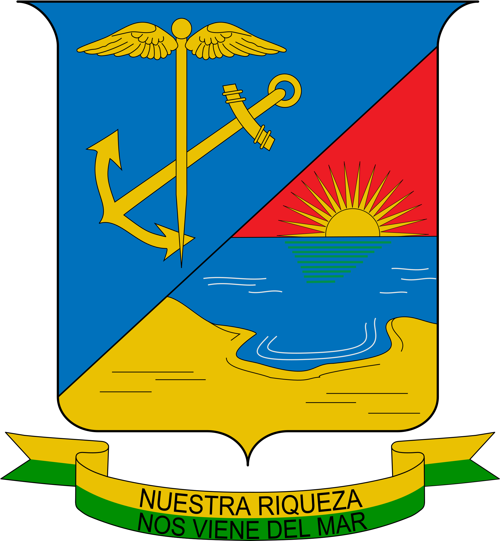 Open - Escudo De Buenaventura Para Colorear Clipart (2000x2162), Png Download