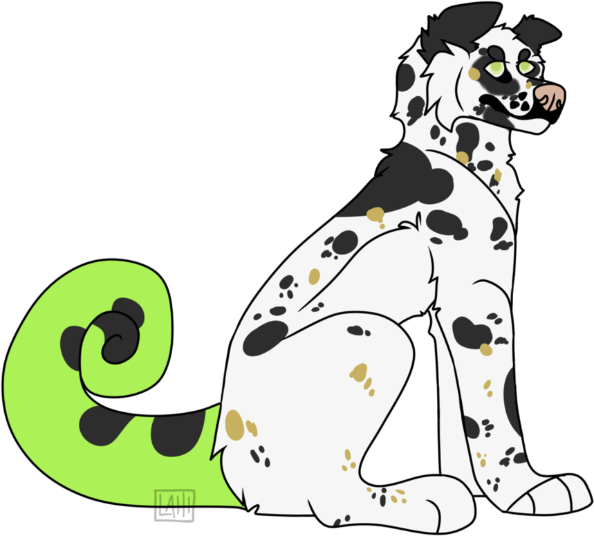 Saluki X Dalmatian Genetic Mutation, Spliced With A - Cartoon Clipart (921x867), Png Download