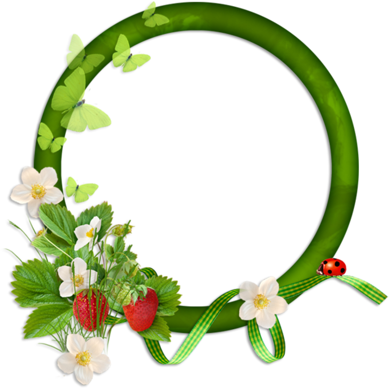 Strawberry Garden, Frames, Strawberries Garden - Clip Art - Png Download (800x801), Png Download