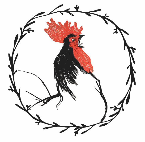 Vintage Rooster Crowing - Happy 24 Birthday To Me Clipart (800x618), Png Download