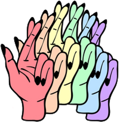 Hand El Color Freetoedit Cute Kawaii Ftestickers Sticke Clipart (1024x1024), Png Download