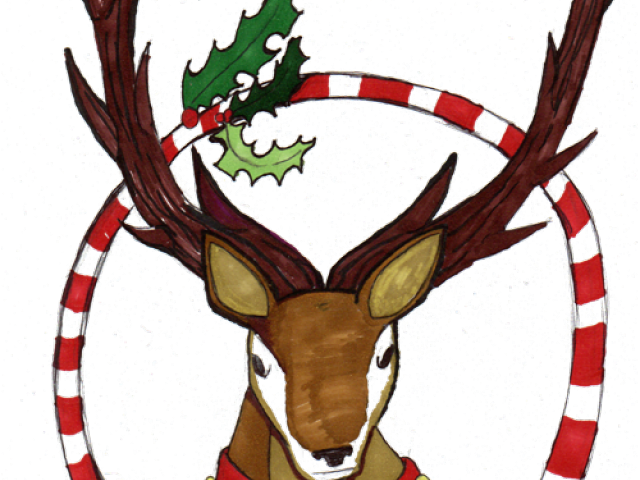 Antler Clipart Festive - Png Download (640x480), Png Download