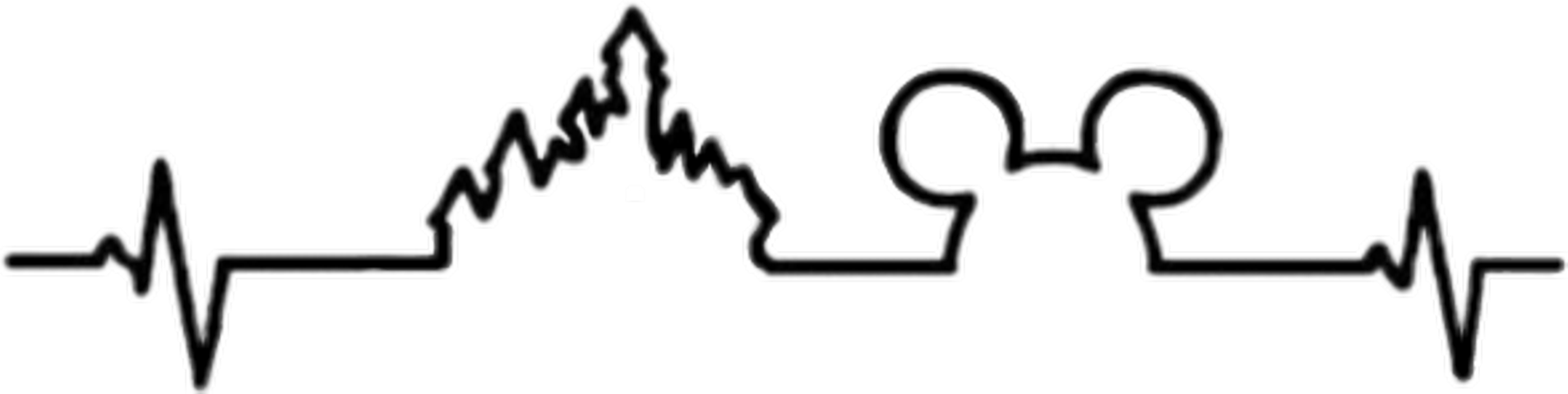 Disney Heartbeat Clipart (1907x480), Png Download