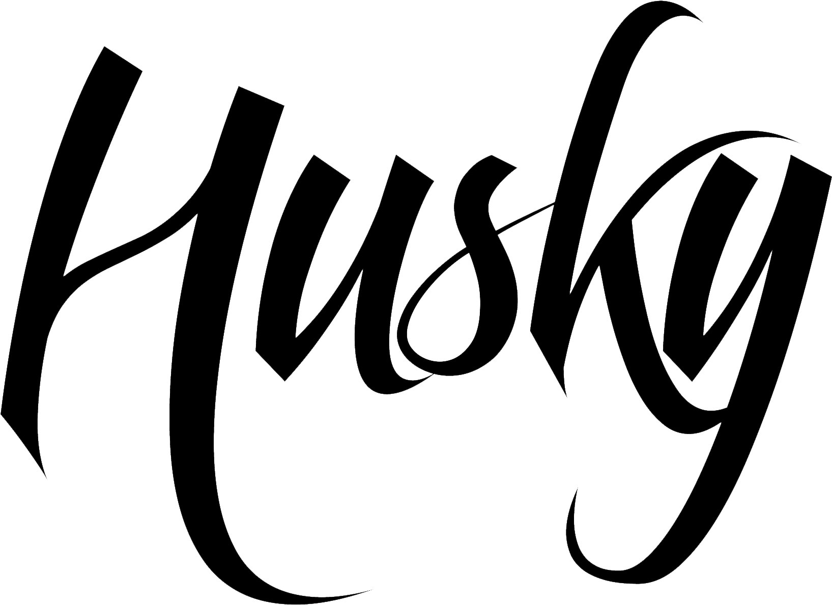 Answered Looking For The Name Of This Typeface - Husky And Horses Clipart (1915x1596), Png Download