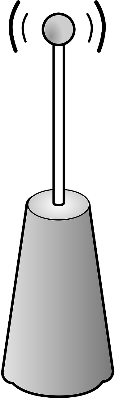Network Wireless Transmitter Clipart (640x1280), Png Download