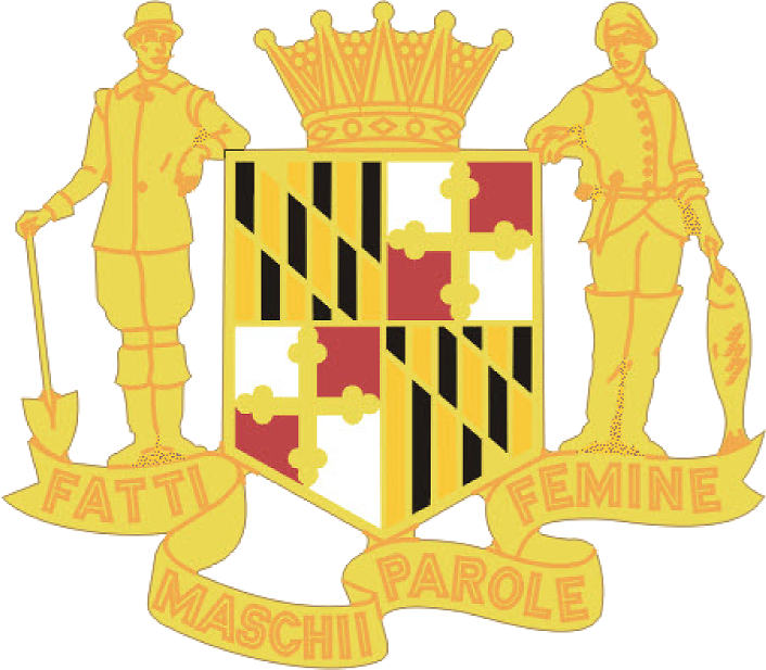 Maryland Army National Guard Unit Crest Clipart (706x617), Png Download