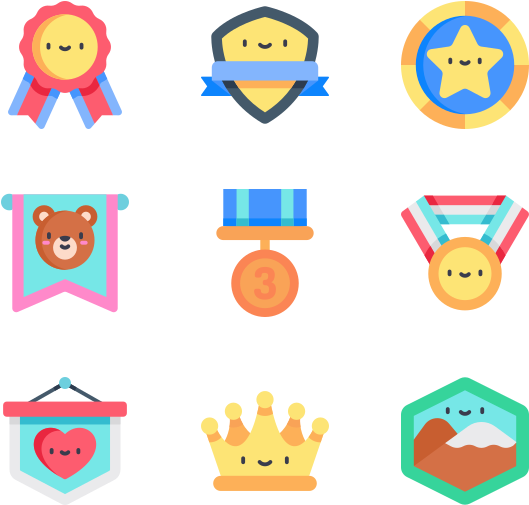Rewards And Badges Clipart (600x564), Png Download