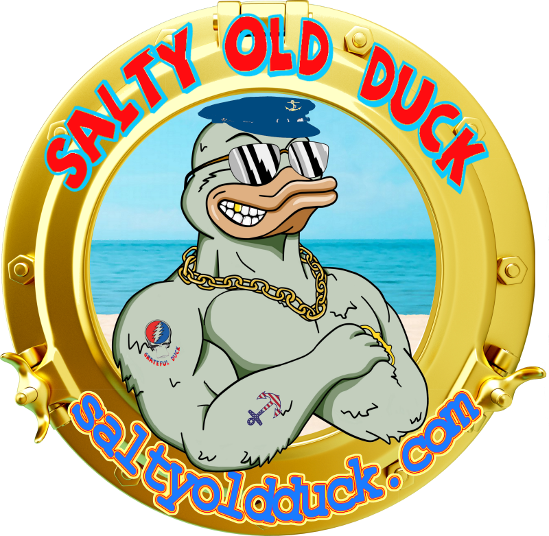 Salty Old Duck - Cartoon Clipart (800x781), Png Download