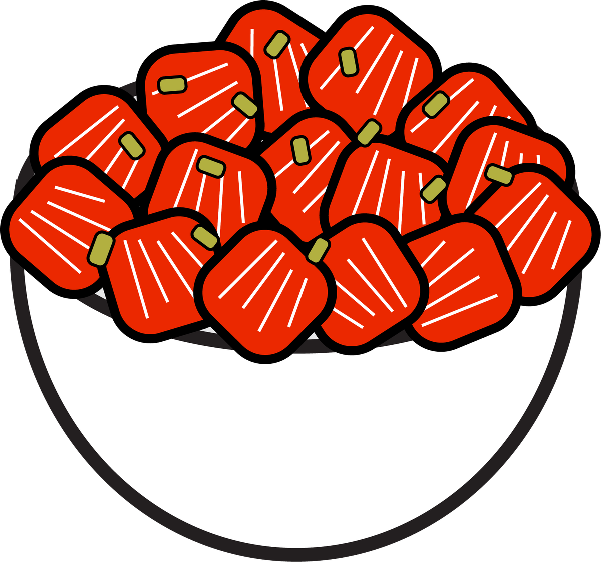 Fake Aloha - Poke Food Icon Png Clipart (1200x1123), Png Download