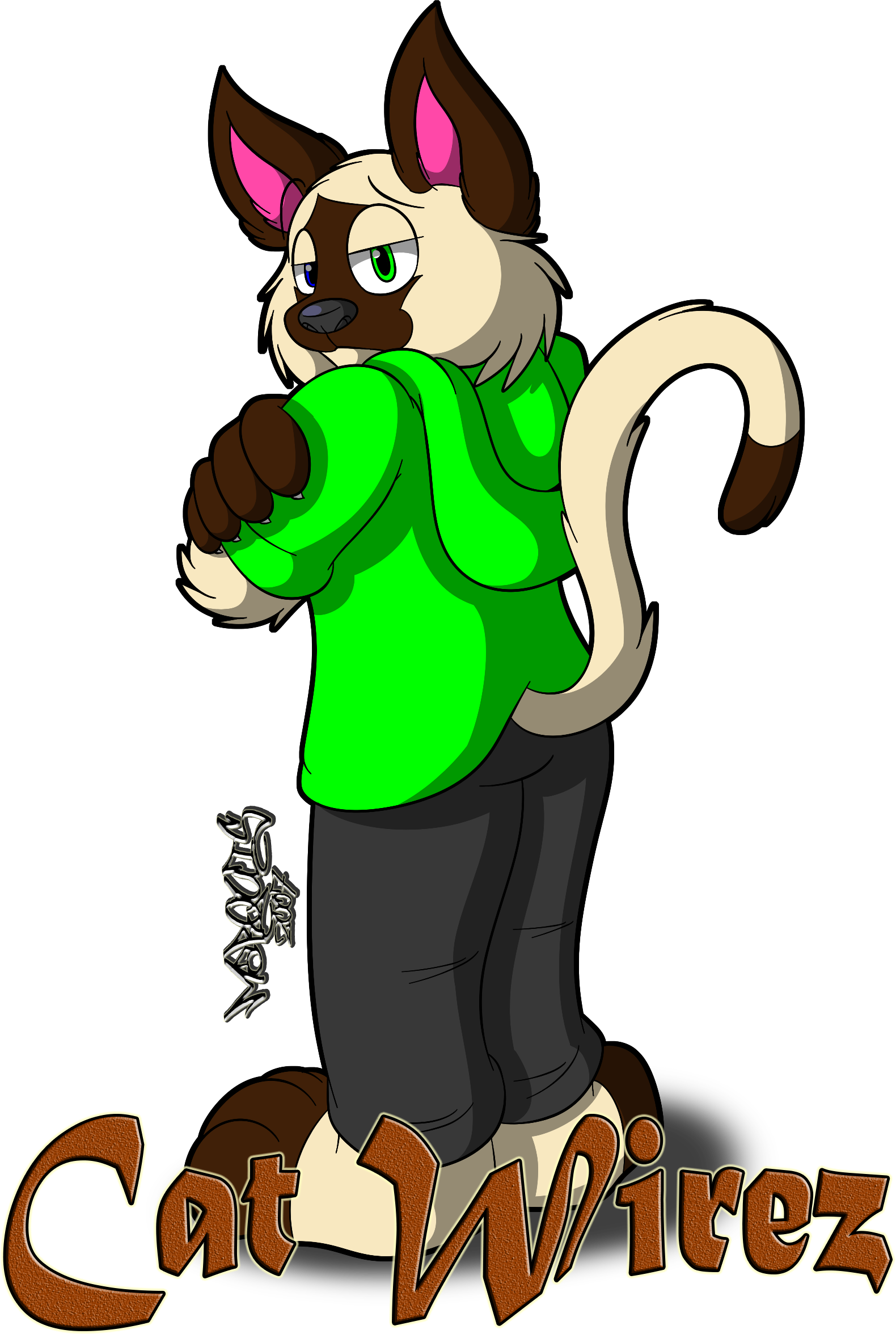 Arrogant Kitty - Cartoon Clipart (1580x2351), Png Download