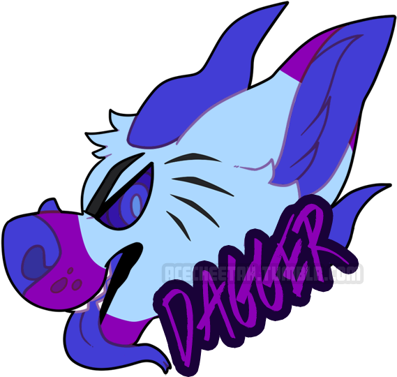 [c] Dagger Badge - Cartoon Clipart (600x600), Png Download