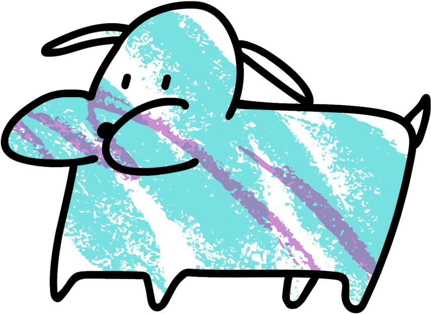 3" 90's Mall Food Court Cup Buttdog Sticker Clipart (1000x755), Png Download