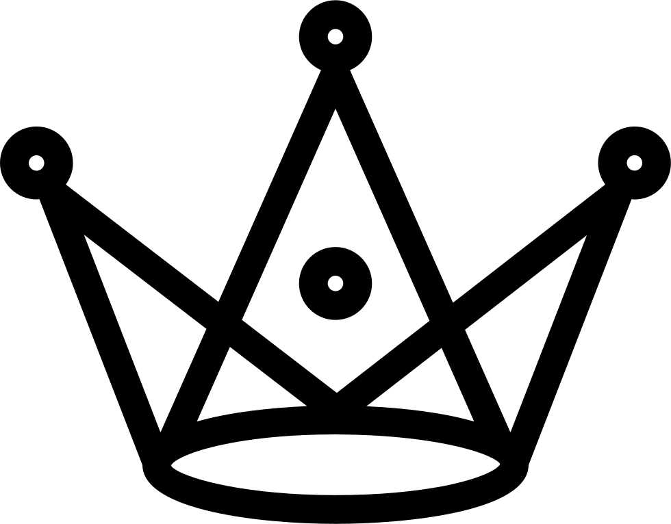 Royal Crown With Triangles And Circles Design Comments - Desenhos Feitos Com Triangulos Clipart (980x766), Png Download
