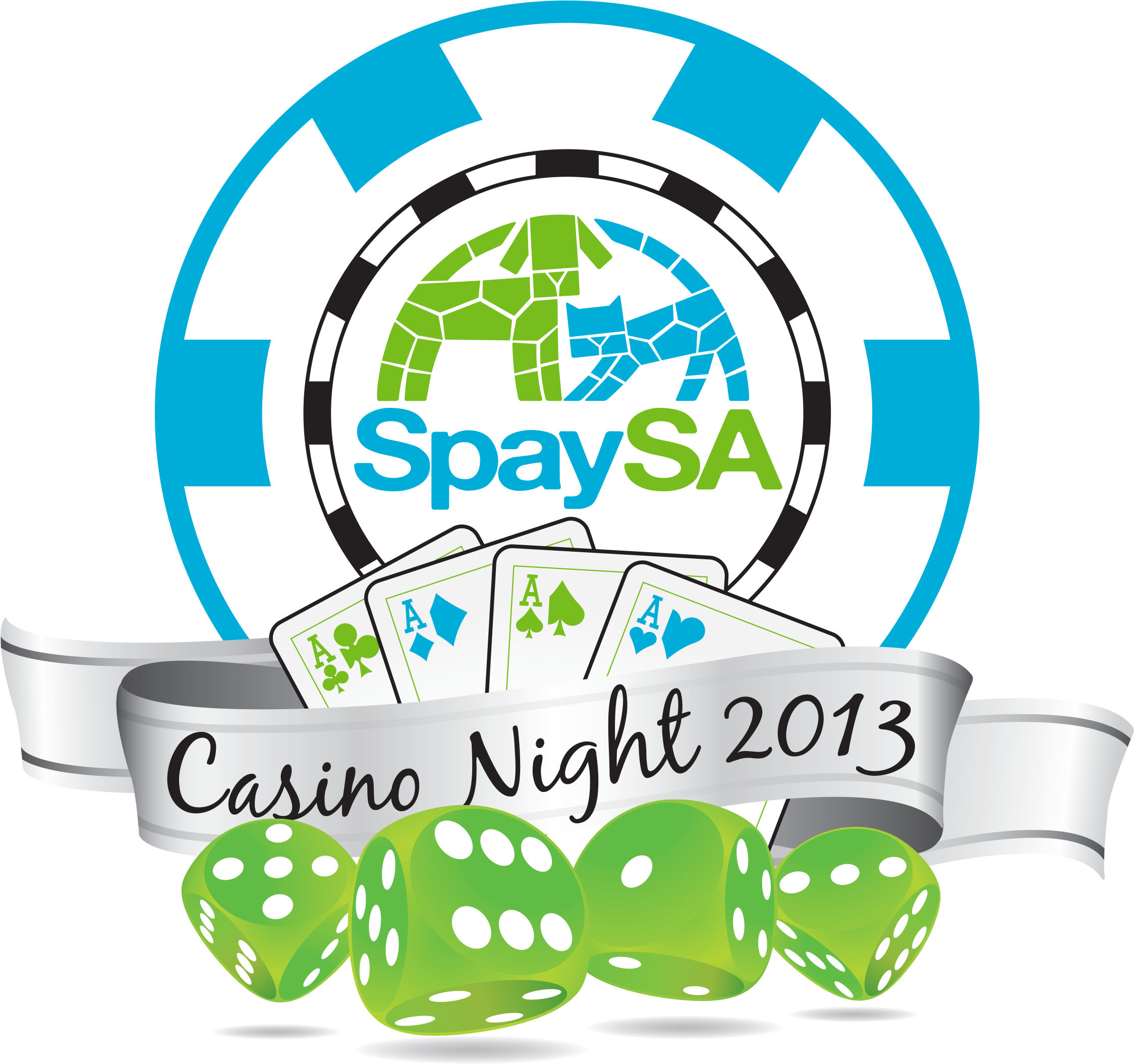 Spay Sa Casino Night 2013 Logo - Casino Night Clipart (2270x2107), Png Download