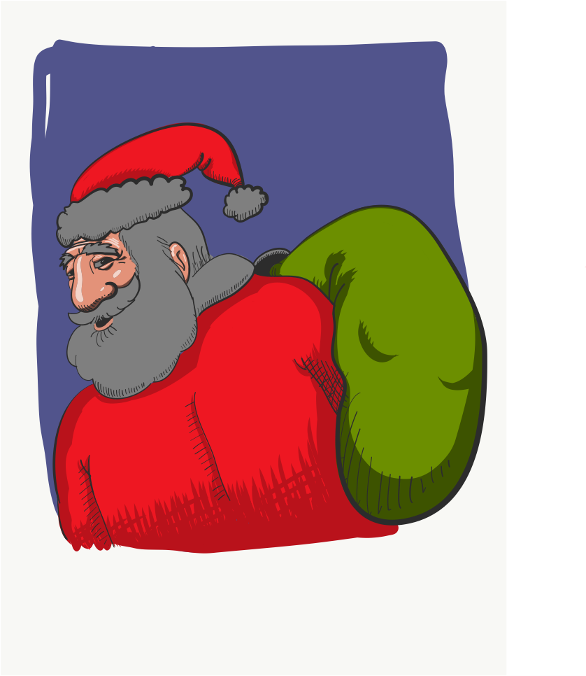 Added M - Santa Claus Clipart (1025x1366), Png Download