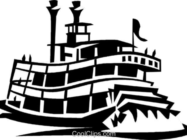 Free Steamboat Cliparts - Riverboat Clipart - Png Download (640x480), Png Download