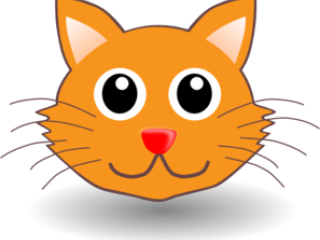 Kittens Clipart Face - Cartoon Cat Head - Png Download (640x480), Png Download