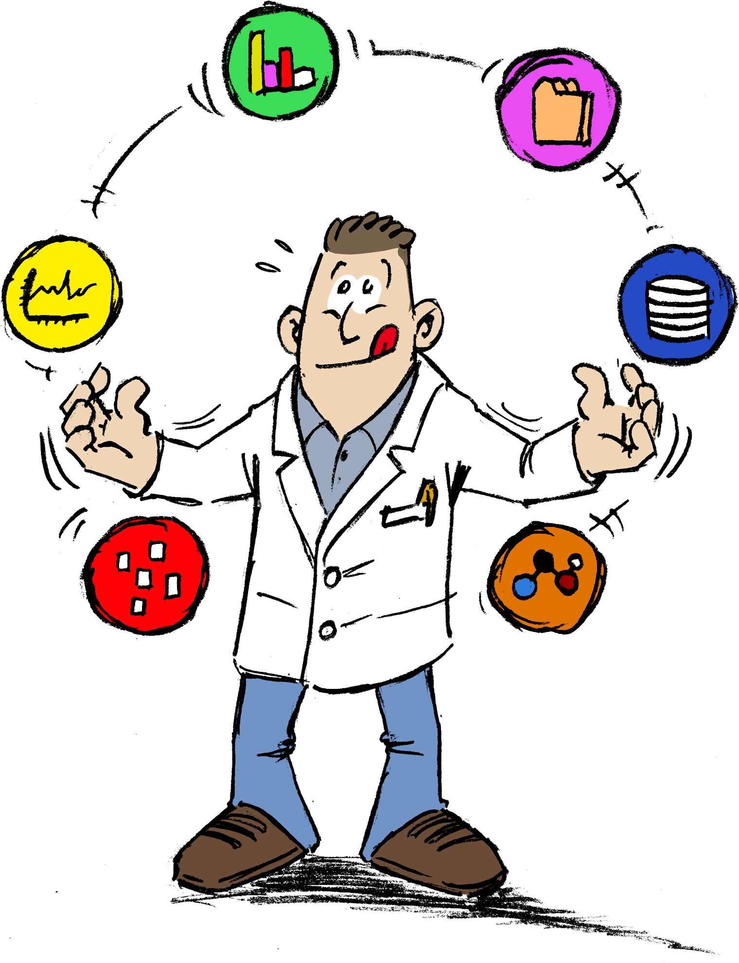 Modern Data Scientist - Big Data Dessin Clipart (1542x2028), Png Download