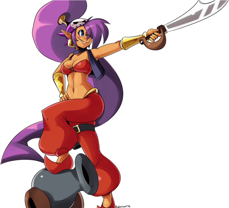 Earrings Clipart Pirate - Shantae And The Pirate's Curse Shantae Png Transparent Png (1012x789), Png Download