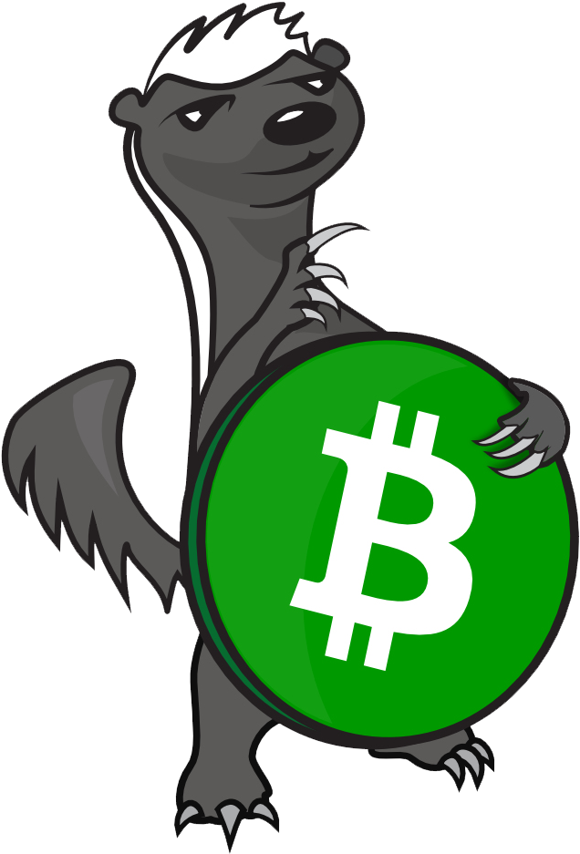 Honey Badger Bch - Bitcoin Clipart (835x974), Png Download