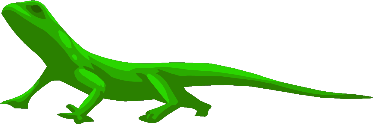 Pae In Gecko Form From The Side - Illustration Clipart (1244x422), Png Download