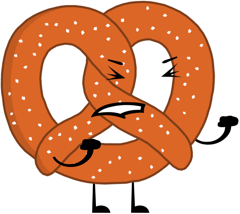 Pretzel - Bfdi Pretzel Clipart (826x737), Png Download