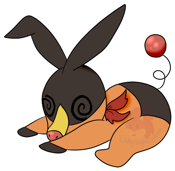 Fainted Tepig By Ladynightosphere Fur Affinity [dot] - Fainted Pokemon Png Clipart (720x720), Png Download