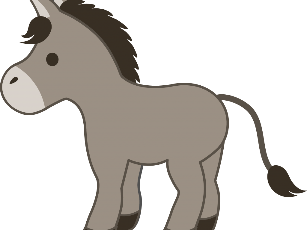 Donkey Clipart Donkey Cart - Donkey Clipart - Png Download (1024x768), Png Download