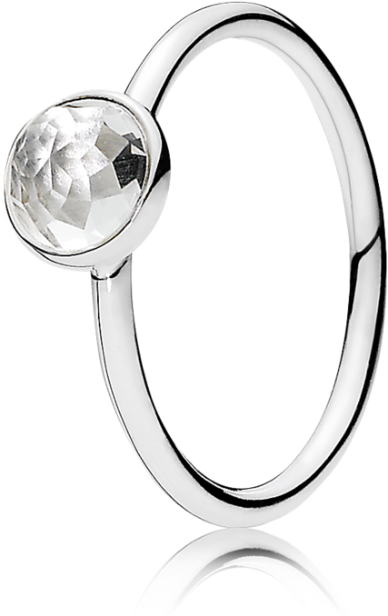 April Droplet Ring Pandora Clipart (1000x1000), Png Download