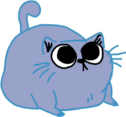 Freetoedit Ftestickers Cat Scared - Cartoon Clipart (1024x1024), Png Download