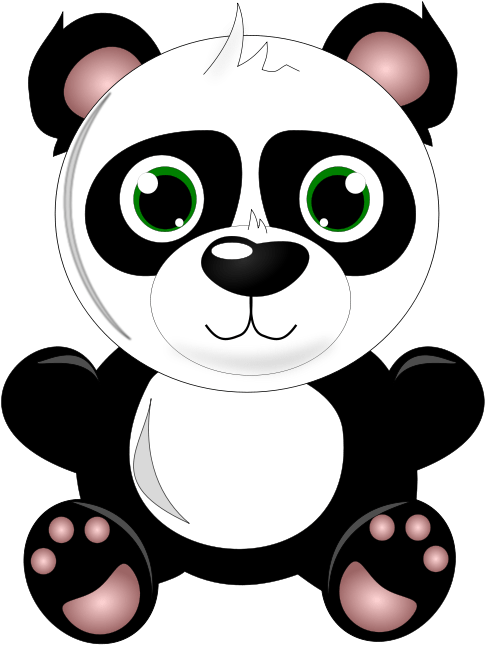 Cute Panda Clipart Clipart Suggest - Cute Panda Clipart Png Transparent Png (566x800), Png Download