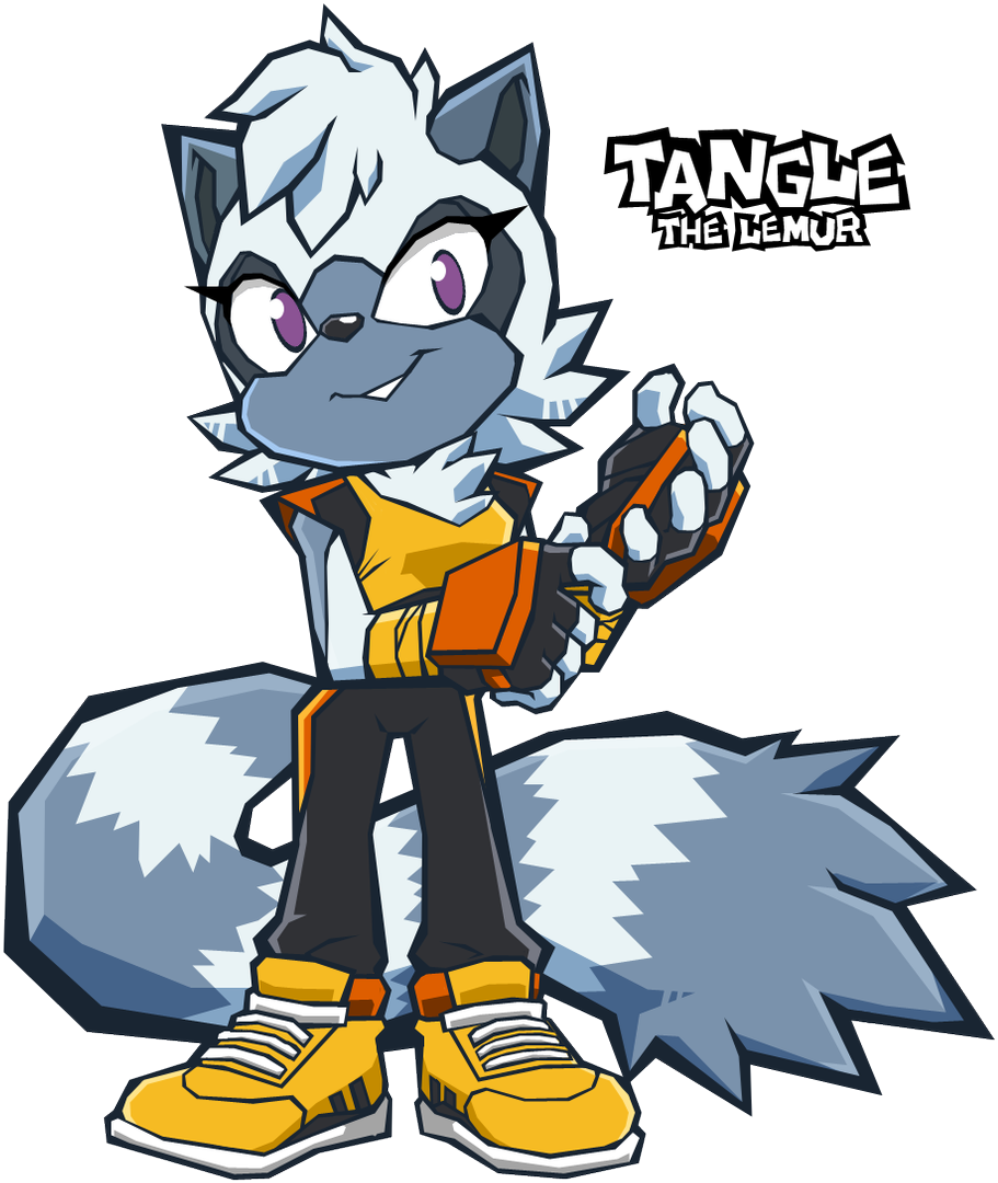 Tangle Fanart - Sonic The Hedgehog Clipart (1019x1200), Png Download
