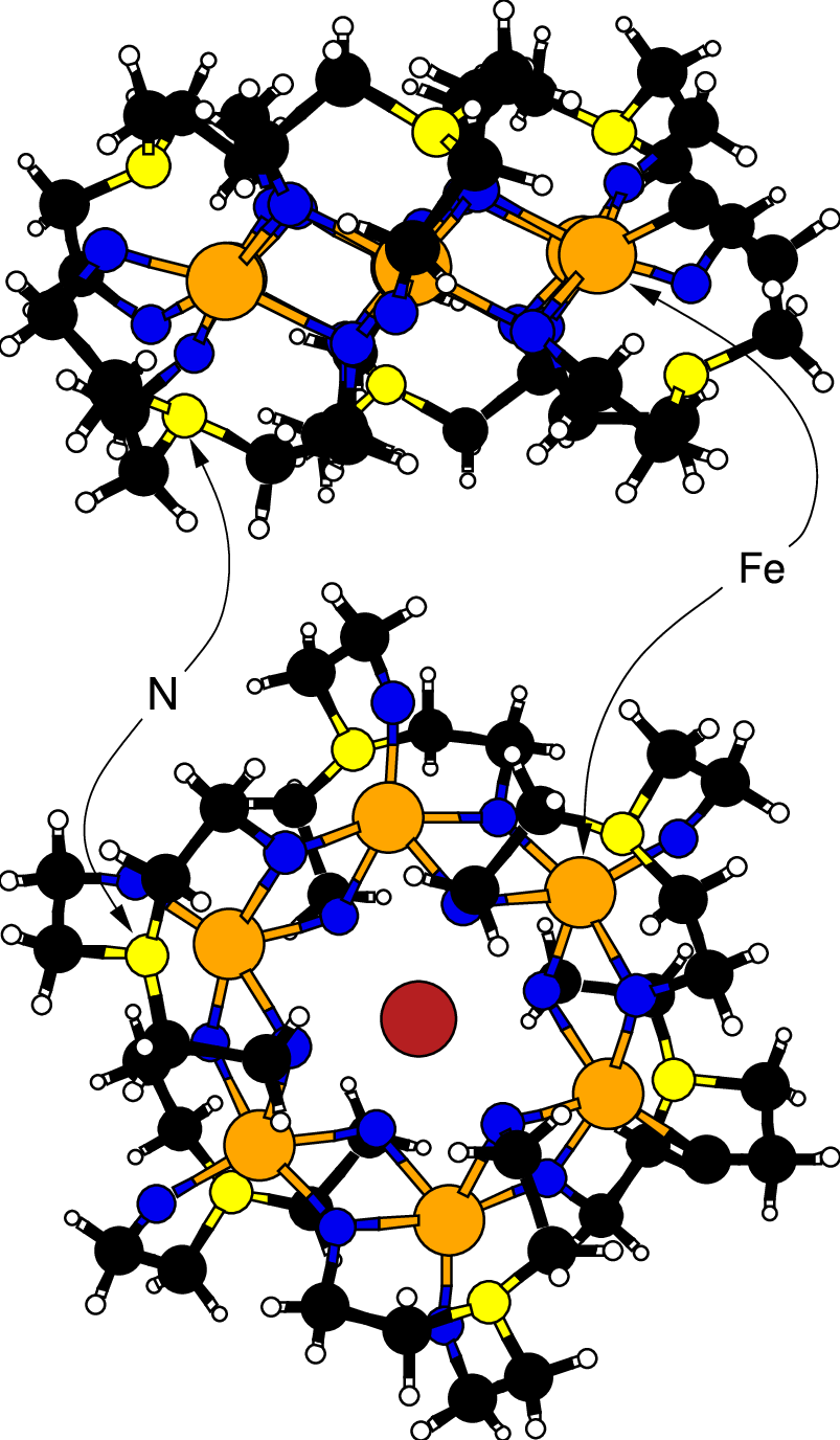 The Li-centered " Ferric Wheel " Molecule Clipart (803x1376), Png Download